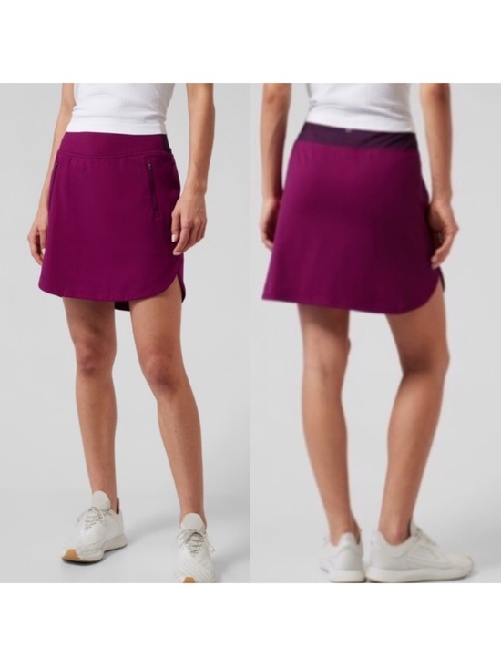 Athleta Pants - Athleta Fairway Golf Skort 16” Plum Purple Small